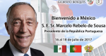 El Presidente de la República Portuguesa, Marcelo Rebelo de Sousa, realiza una Visita de Estado a México: estado actual de la relación bilateral y fortalecimiento del diálogo político de alto nivel. 